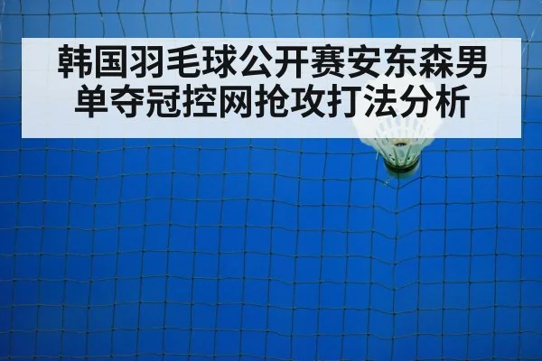 韩国羽毛球公开赛安东森男单夺冠控网抢攻打法分析